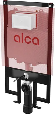 Produktbild von Alcadrain AM1101P/1200 Sádromodul Slim Vorwandinstallationssystem für Trockenbau (aus Gipskarton) mit Armierungsgewebe
