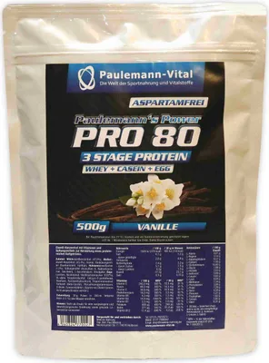 Produktbild von Paulemann-Vital Pro 80 - 500 g-Beutel Vanilla