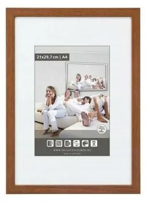 Produktbild von Mavanti Rustic Holzrahmen Kirschrot 45x60cm Glas