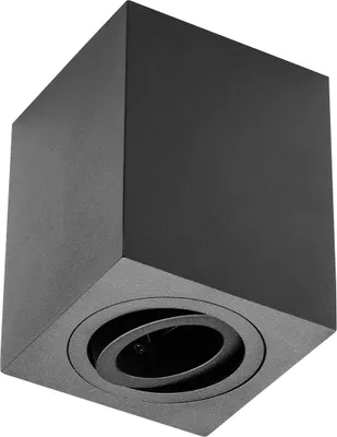 Zdjęcie produktu dla Lampa sufitowa natynkowa 50W IP20 czarna Qadrat aluminiowa lampa sufitowa natynkowa SENSA GTV 6899