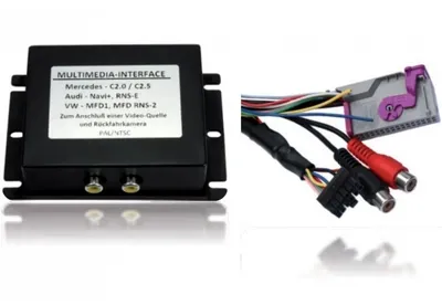 Image de Adaptateur d'interface multimédia DVD VIDEO DVB-T Radio pour Audi RNS-E RNSE Navi Plus