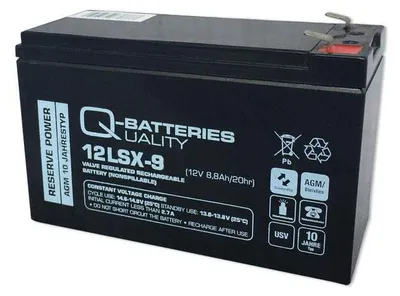 Immagine prodotto di Q-Batteries 12LSX-9 12V 8,8Ah batteria al piombo / AGM 10 anni