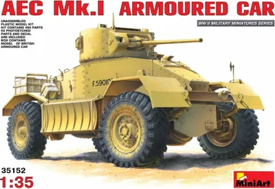 Productafbeelding van MiniArt, gepanterd voertuig AEC Mk 1, modelnummer 6465152