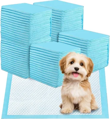 Immagine prodotto di Tappetini per l'addestramento dei cani - 60 x 60 cm - confezione da 100 pezzi - tappetini assorbenti per cani e cuccioli