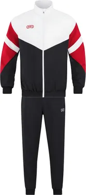 Produktbild von Jako Freizeitanzug Retro - schwarz/weiß/rot, Größe:S