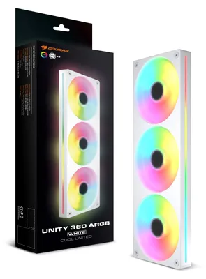 Immagine prodotto di COUGAR Reversed-Lüfter Unity360-FB,360 ARGB PWM, weiß