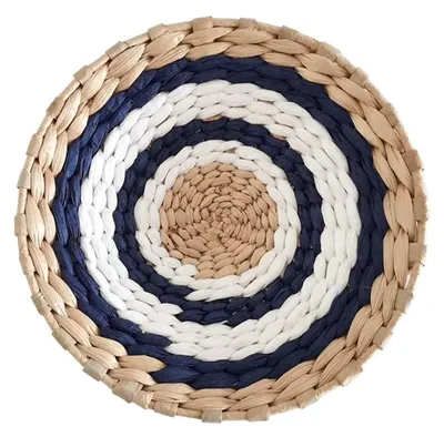 Produktbild von Wandkorb Rattan Gewebt Wanddeko Boho Bambus Wandhänger Kunsthandwerk für Wohnzimmer Schlafzimmer Dekoration Set