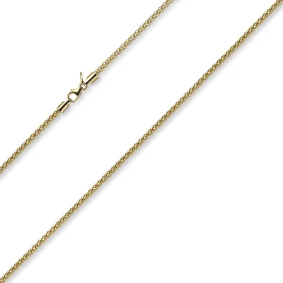 Produktbild von 2mm Armband runde Himbeer-Kette aus 585 Gold Gelbgold Armschmuck Armkette, 21cm