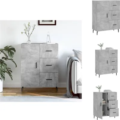 Produktbild von vidaXL Sideboard Betongrau 69,5x34x90 cm Holzwerkstoff -  Sideboards