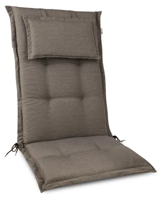 Produktbild von Beautissu Premium Gartenstuhlauflage Hochlehner 120x50x7cm, Taupe