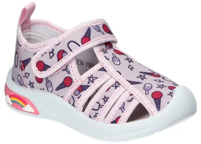 Produktbild von American Club TEN190, Kinder Turnschuhe Klettverschluss Leder-Einlegesohle leicht bequem, Rosa 25