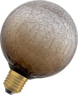 Obrázek produktu pro OSRAM DECOR LED LAMP IN CRACKED GLASS v plochém provedení, LED žárovka, matná, 3,5 W, 300 lm, 2700 K, CRI 80