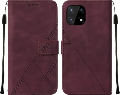 Obrázek produktu pro Flipové kožené pouzdro pro OnePlus 10 Pro peněženkový design pouzdro s embosováním, držákem karet a stojánkem červené
