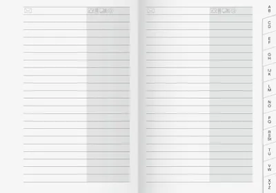 Productafbeelding van BRUNNEN 1070031: Adresboek, zakformaat, kalender. Formaat: 9,2 x 13,9 cm