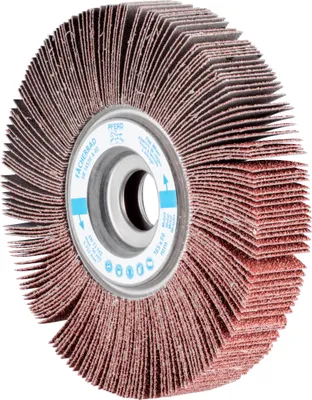 Produktbild von PFERD TOOLS Lamellenschleifrad FR Ø 165x30mm Bohrung Ø 25,4 mm A40 für universelle Anwendung