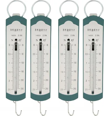 Obrázek produktu pro 4PCS Spring Dynamometer Professional Hochgenauigkeitsleiste Tragbare Skala für Student Physic Experiment Lehre Demonstration 2.5n