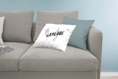 Produktbild von MuchoWow® Zierkissen Sofakissen Wohnzimmer Dekokissen 60x40 cm Weltkarte - Marmor - Zitat - Kopfkissen - Polster mit Foto