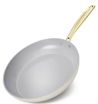 Keramische Koekenpfanne 30 cm, Diamant-Titanium, antihaft, beige
