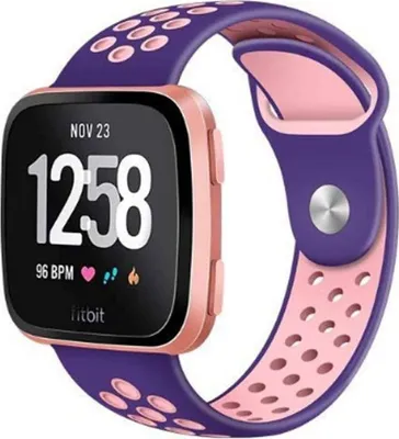 Produktbild von Strap-it Fitbit Versa / Versa 2 Sportarmband (Lila / Rosa)