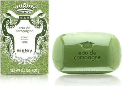 Produktbild von Sisley Eau De Campagne Scented Soap, Körper, Barseife, Reinigend, Rechteckig, SODIUM PALMATE, SODIUM PALM KERNELATE, WATER/EAU (AQUA), FRAGRANCE (PARFUM), PALM ACID, GLYCERIN,..., 100 g