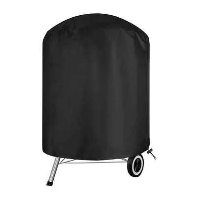 Produktbild von Runde Grillabdeckung, 70 x 70 cm, Grillabdeckung für Feuerstelle im Freien, 210D Oxford-Gewebe