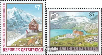 Produktbild von Briefmarken Österreich 2000 Mi 2309,2310 (kompl.Ausg.) gestempelt Großglocknerbesteigung