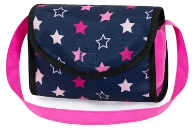 Image de Poussette de poupée jumelle Twin Star bleue
