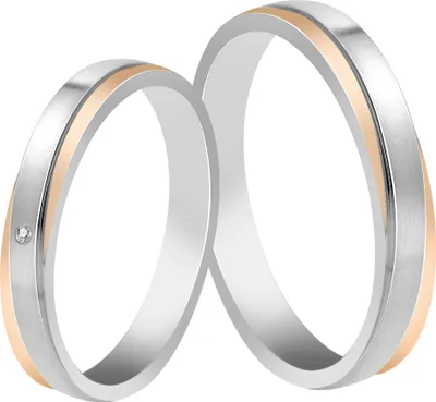 Produktbild von Akzent Herren-Partnerring, Edelstahl, bicolor