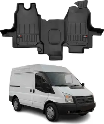 Image de Tapis en caoutchouc OMAC pour Ford Transit 2000-2013 Premium 3D Tapis Auto Noir