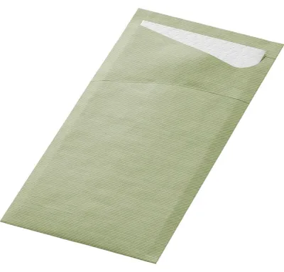 Produktbild von 500x DUNI Sacchetto®, Serviettentaschen, Tissue 8,5 x 19 cm Pistaziengrün