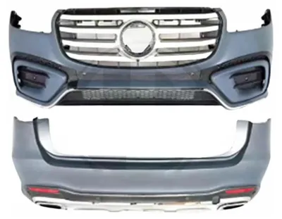 Produktbild von Bodykit für Mercedes GLS SUV X167 2019-2024 Stoßstange Kühlergrill Endrohre.