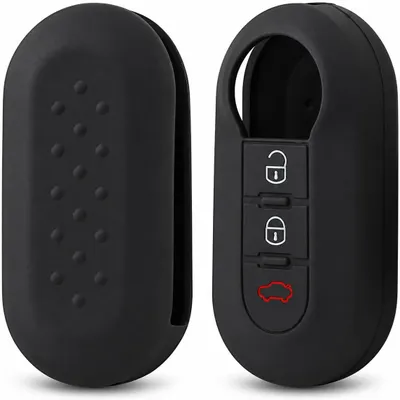 Imagen del producto de Funda de silicona para llaves de coche, compatible con 3 llaves, color , protección contra arañazos