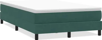 Obrázok produktu pre Posteľný rám boxsping bez matracom tmavozelený 120x210 cm zamat