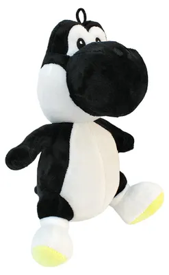 Image de Peluche Yoshi noir - environ 27 cm
