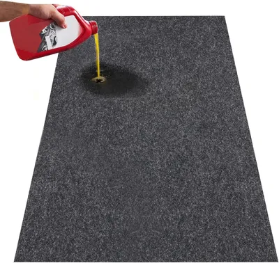 Productafbeelding van Waterdichte garagevloermat van 2,3 x 5,79 m voor bescherming tegen water, sneeuw, regen, modder en olie, met antislipoppervlak, robuuste insluitingsmat met TPE-achterkant die lekkage tegengaat en gemakkelijk te reinigen is