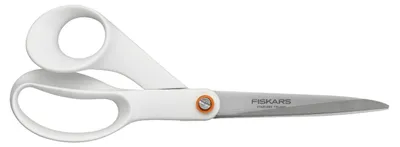 Zdjęcie produktu dla Fiskars F061200487, Proste cięcie, Pojedyńczy, Stal nierdzewna, Biały, Stal nierdzewna, Nożyczki biurowe, Praworęczny