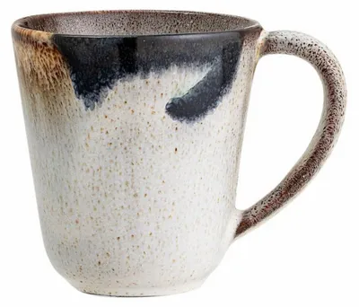 Produktbild von Becher, Tasse Jules grau braun 450ml aus Steingut Bloomingville
