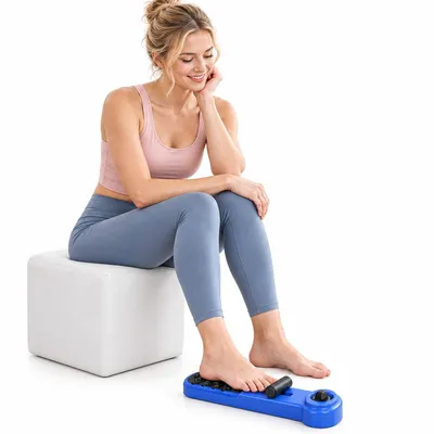 Produktbild von Fußmuskeltrainer, Fußgewölbe-Trainer mit verstellbarem Widerstand & Massage, Fußtrainer für Zehen, Fußsohle und Fußgewölbe, rutschfest, tragbar
