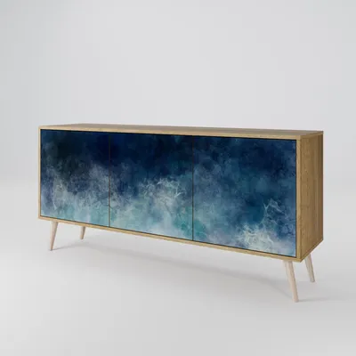Immagine prodotto di Spacerebels cassettiera a 3 ante - credenza cassettiera - credenza alta - mobile armadio - soggiorno camera da letto - 57,5×164,5×42 (HxLxP)