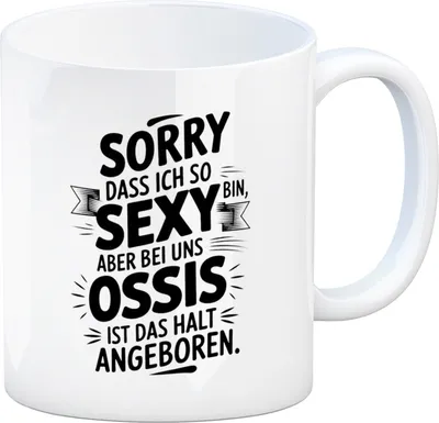 Produktbild von Ossi-Humor Kaffeebecher - bin sexy