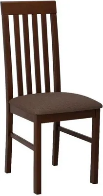Image de Chaise de salle à manger rembourrée DANBURY 1 - noyer / marron 2