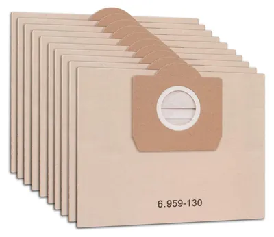Produktbild von 10 Stück Staubsaugerbeutel für Kärcher 6.959-130.0 Papierfilterbeutel, Kärcher WD3 beutel für Kärcher WD3 1629 MV3 A2201/2204/2504/2554/2251/2604 Nass und Trockensauger