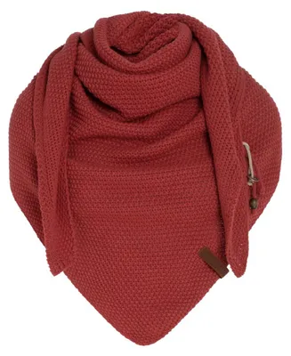 Zdjęcie produktu dla Knit Factory Coco szalik trójkątny 190x85 cm gładki czerwony