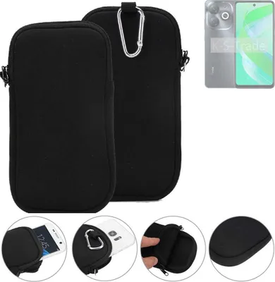 Produktbild von K-S-Trade Neopren-Hülle Handyhülle kompatibel mit Infinix Smart 8 Plus Schutzhülle Neoprenhülle Sleeve Schutz-Hülle Gürtel Tasche Case Holster
