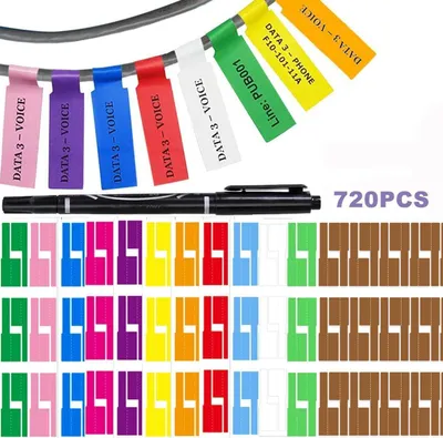 Imagen del producto de 720 etiquetas autoadhesivas para cables
