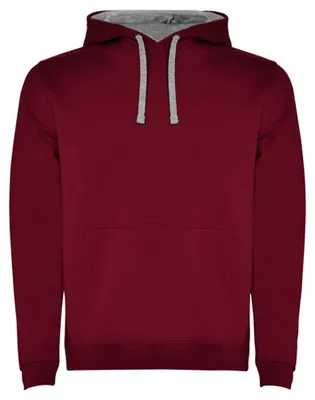 Produktbild von Roly - "Urban" Sweatshirt mit Kapuze für Herren LT5858 (S) (Granatrot/Grau meliert)