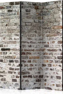 Produktbild von 3-teiliger Doppelseitiger Vlies Paravent - Old Walls 135x172 cm Muster f-A-0411-z-b