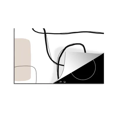 Obrázok produktu pre MuchoWow® Krycia doska sporáka - Indukčná ochrana - 81x52cm Abstraktné - Pastel - Minimalizmus - Kryt na sporák z vinylu - Zväčšuje pracovnú plochu -