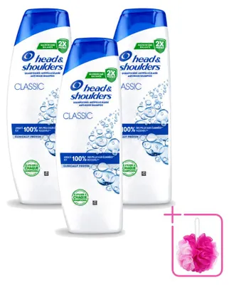 Productafbeelding van 3 x Head & Shoulders 2-in-1 Classic Anti-roos Shampoo 400 ml - Voordeelverpakking - 3 stuks