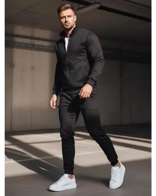 Immagine prodotto di Dstreet Tuta da ginnastica da uomo Vortilydd nero L